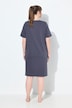 Bigshirts, bloemen, borduursel, V-hals, korte mouw