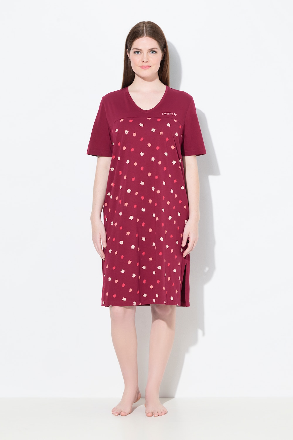 Große Größen Bigshirt, Damen, rot, Größe: 54/56, Baumwolle, Ulla Popken