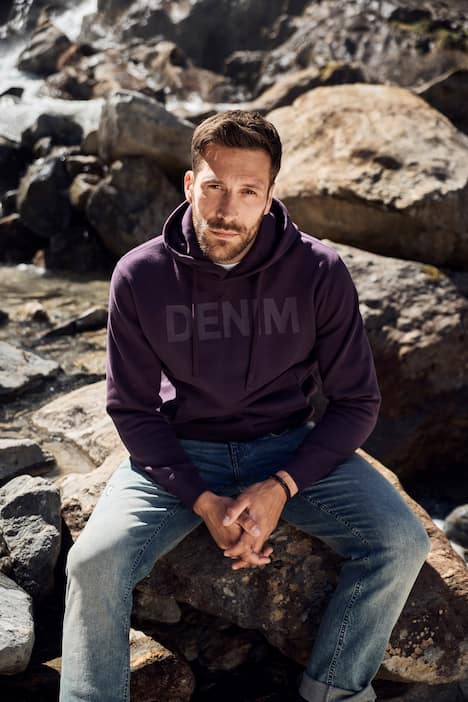 JP1880 Hoodie, Kapuzensweater, Brustprint, bis 8 XL