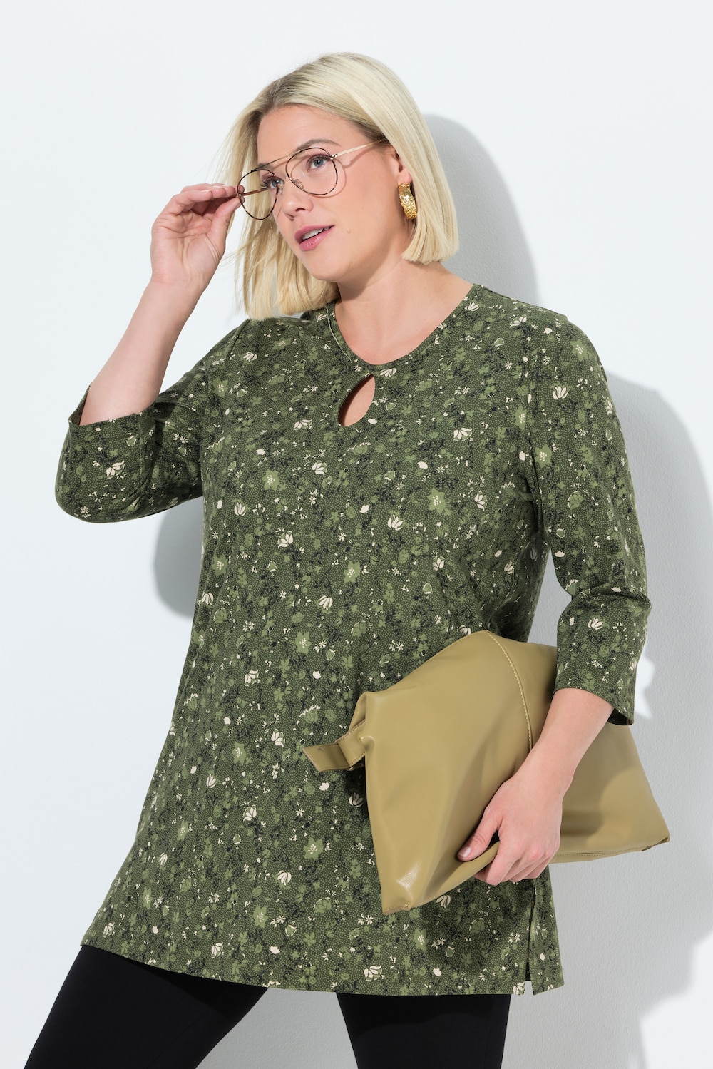 Große Größen Longshirt, Damen, braun, Größe: 62/64, Baumwolle, Ulla Popken