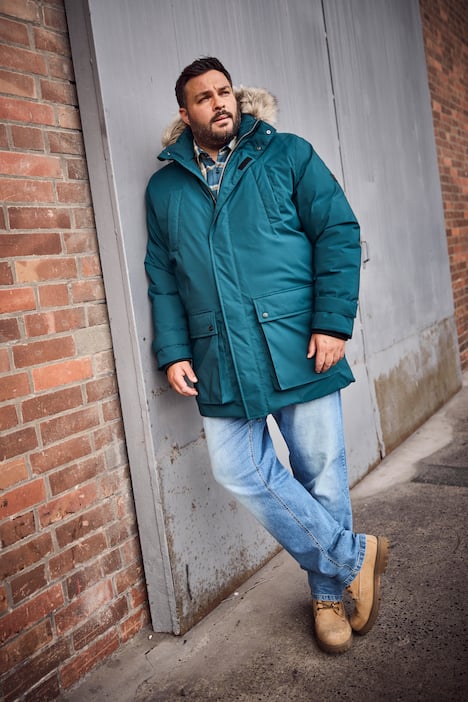 Men+ Funktions-Parka, Kapuze mit Webpelz, bis 8 XL