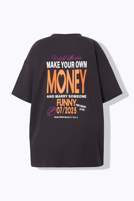 T-shirt, oversized, tekstprint