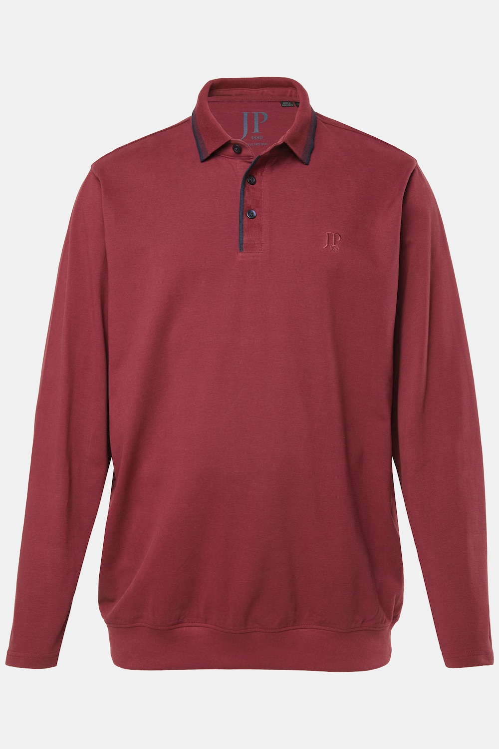 JP1880 Poloshirt, Bauchfit, Langarm, Piqué, XXL bis 8 XL