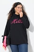 Genser/sweatshirt, klassisk passform, HELLO, ståkrage