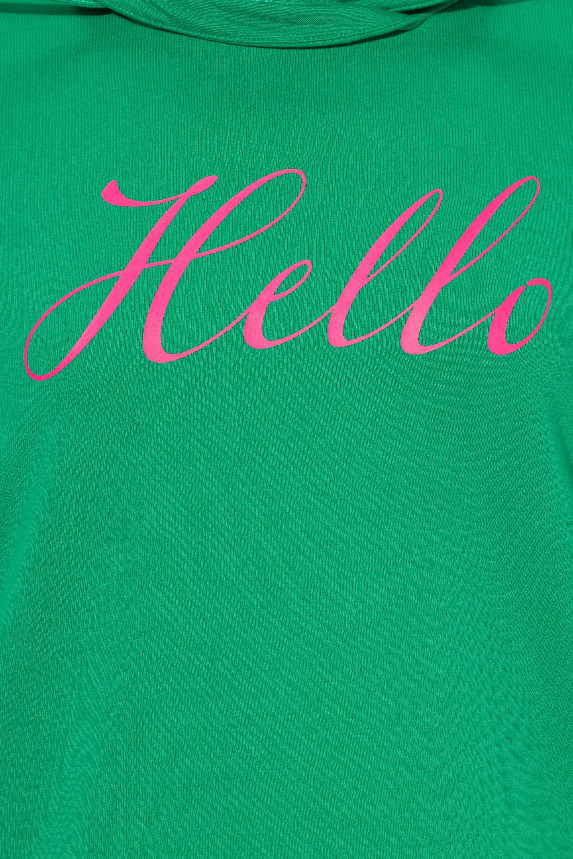 Ulla Popken Damen große Größen Sweatshirt Classic Fit HELLO Stehkragen 842657