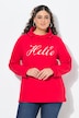 Sweatshirt, classic fit, HELLO, opstaande kraag
