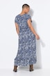 Vestido maxi, forma en A, cinta de atar, estampado de cachemira