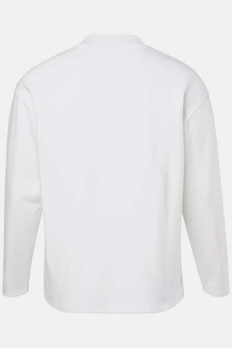 STHUGE Langarmshirt, oversized, Stehkragen, bis 8 XL