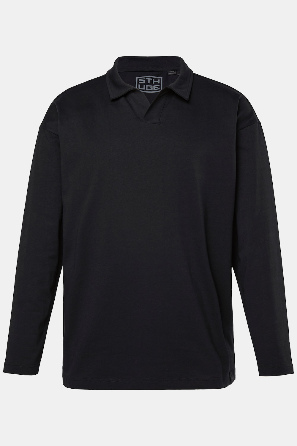 STHUGE Langarm-Poloshirt, oversized, bis 8 XL