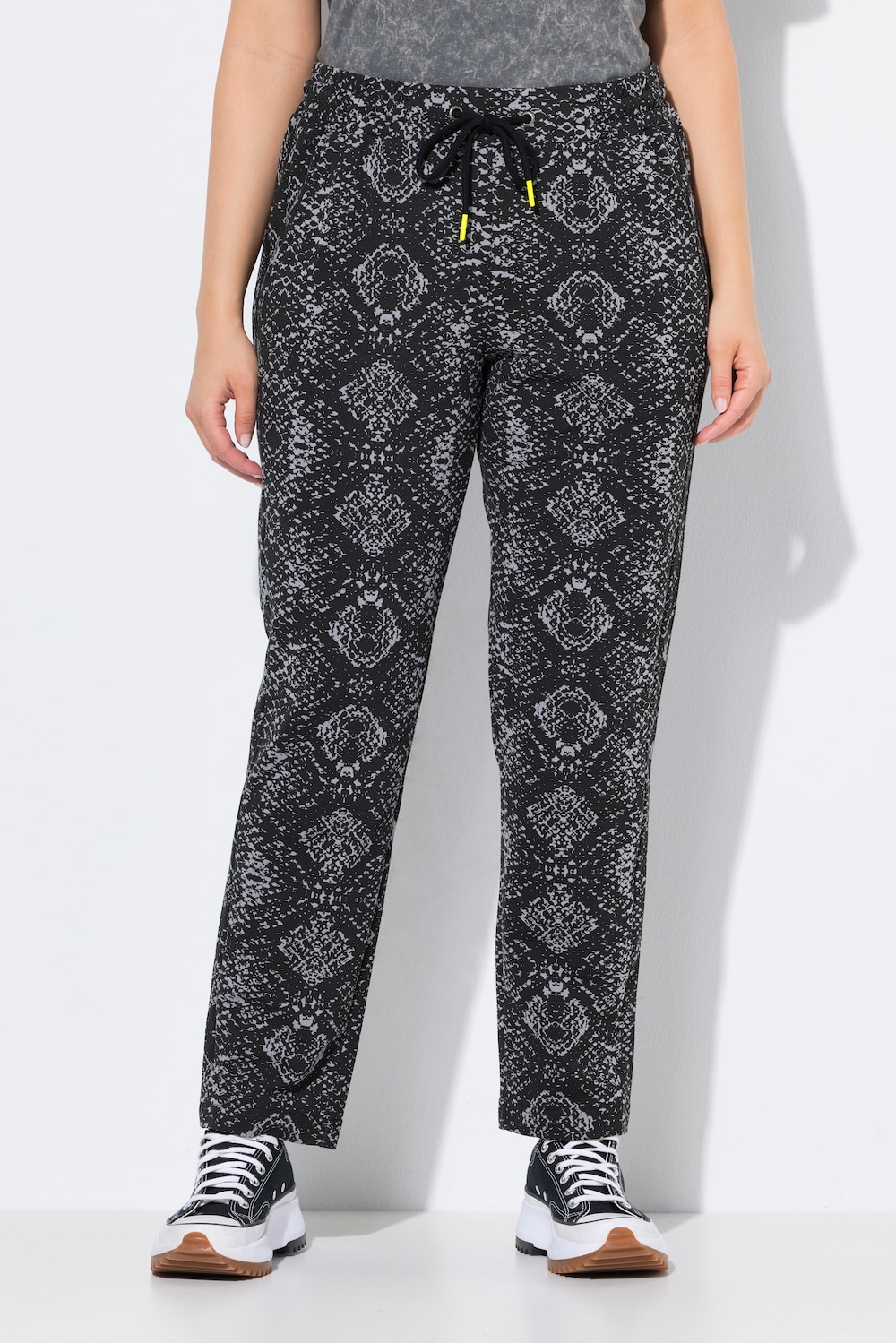 Thumbnail - Große Größen Jogginghose, Damen, schwarz, Größe: 54/56, Baumwolle, Ulla Popken