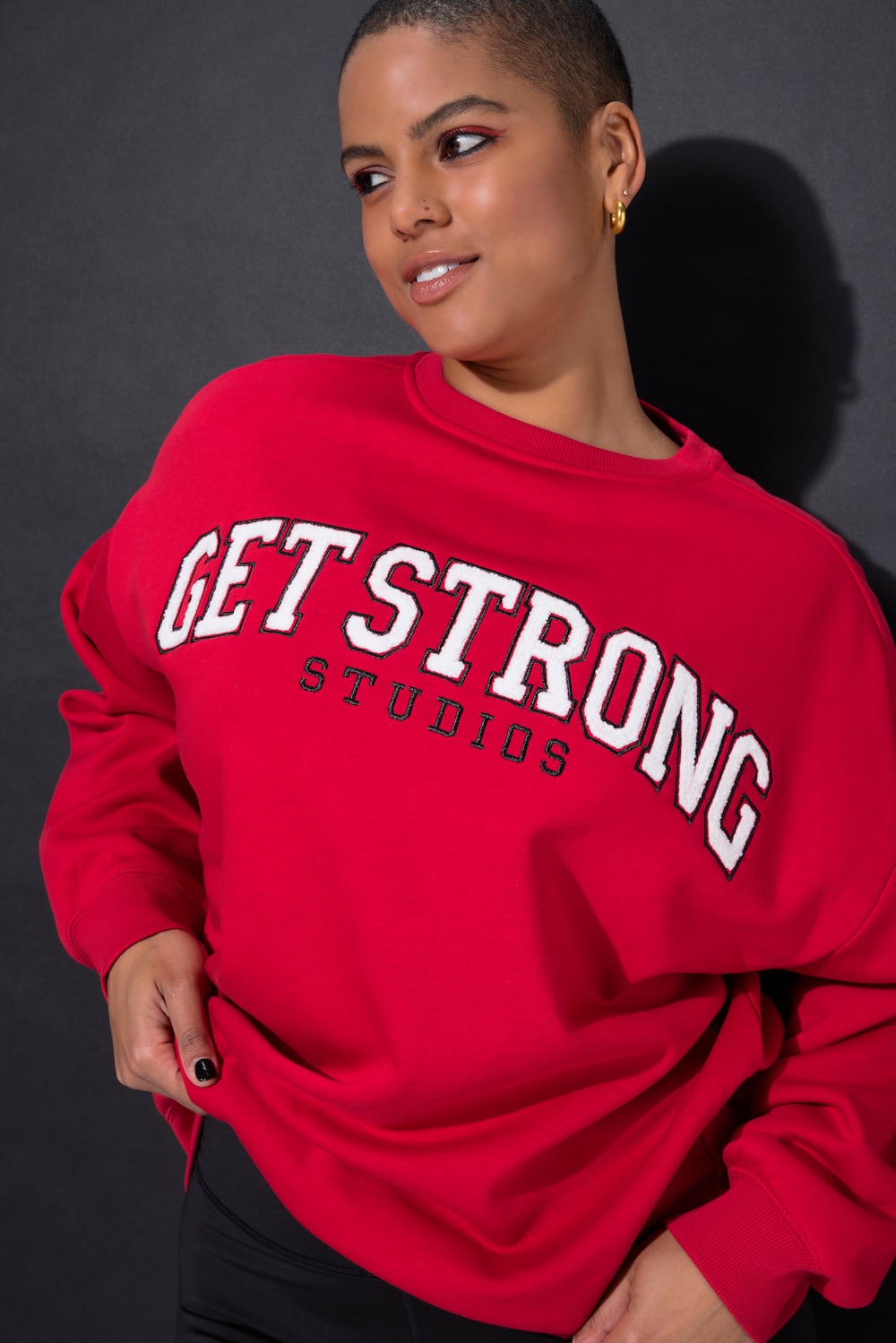 Sweatshirt, Oversize Shape, Frottee Statement