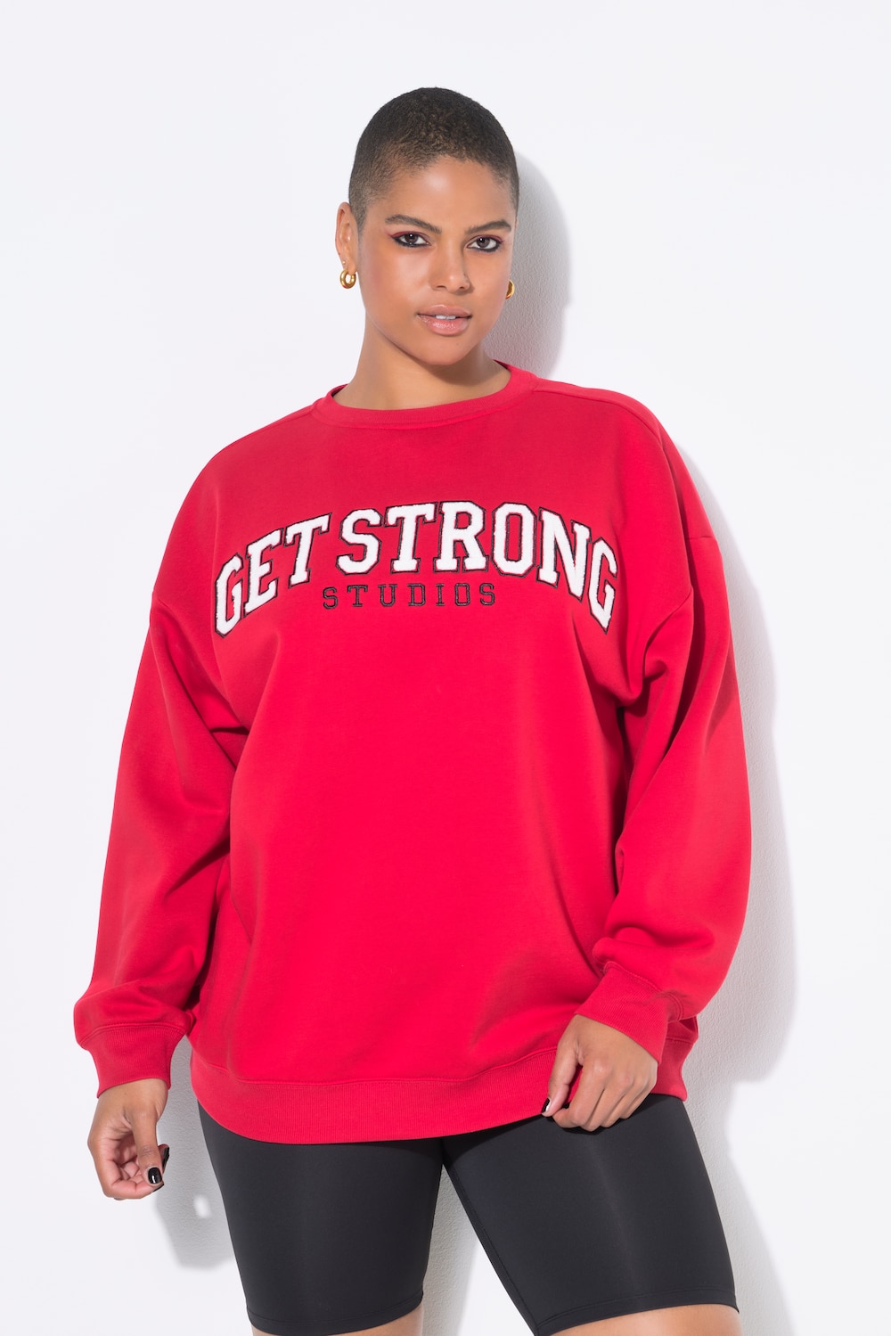 Sweatshirt, Oversize Shape, Frottee Statement