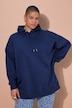 Sudadera con capucha, corte Oversize, capucha, bordado en la espalda