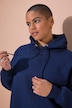 Sudadera con capucha, corte Oversize, capucha, bordado en la espalda