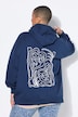 Sudadera con capucha, corte Oversize, capucha, bordado en la espalda