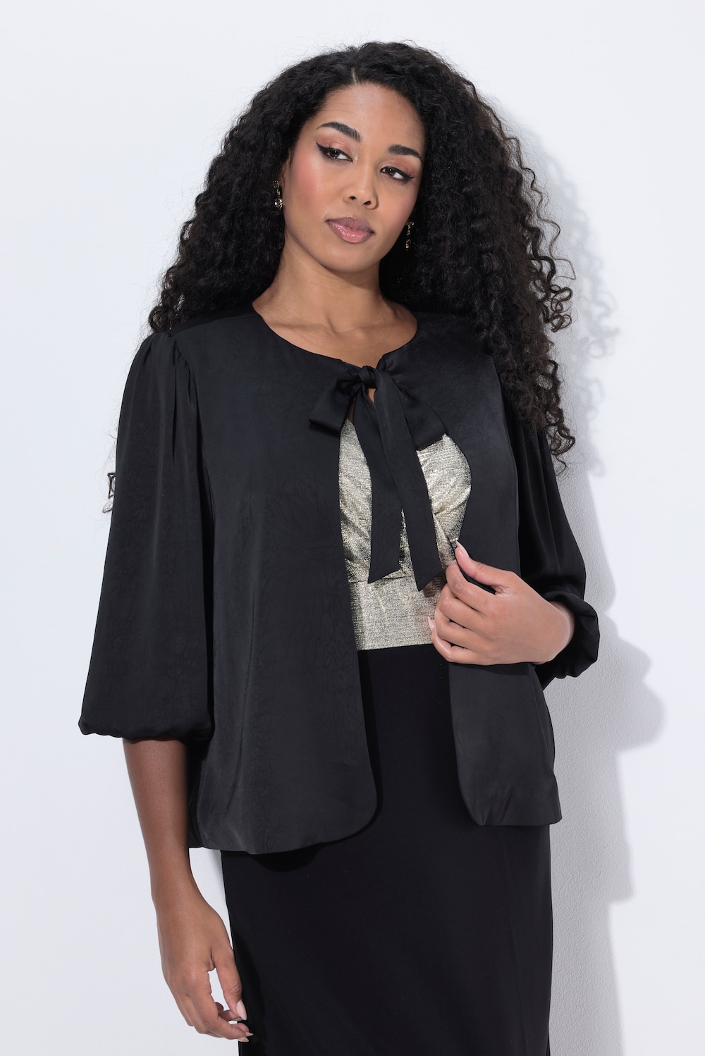 Große Größen Jacke, Damen, schwarz, Größe: 42/44, Polyester, Ulla Popken