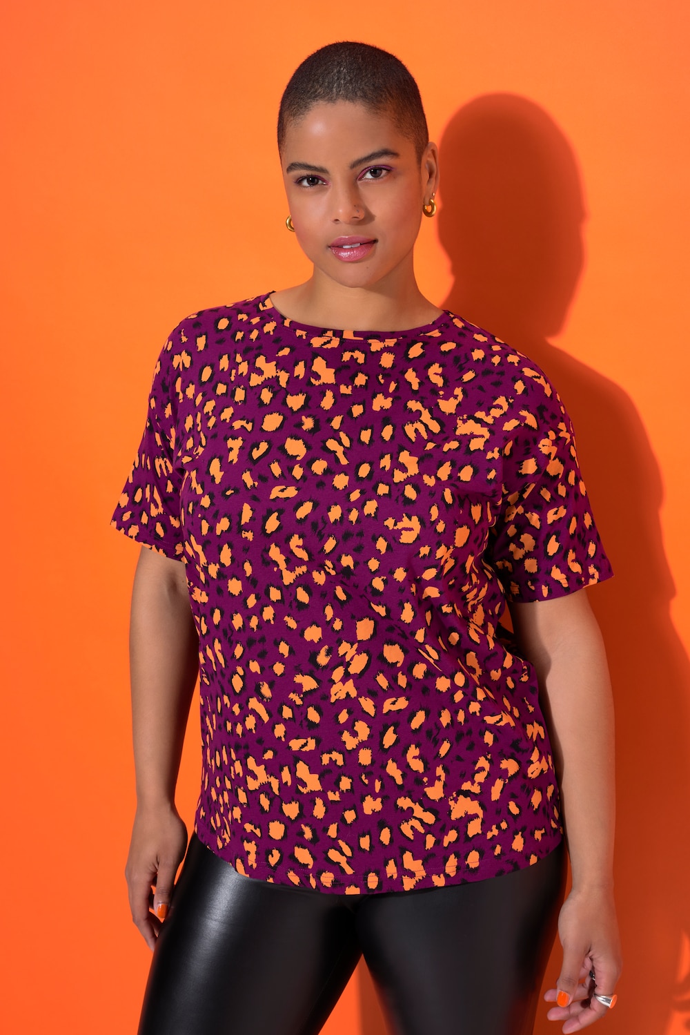 T-Shirt, Leo-Print