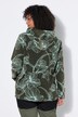 Fleece jas, bloemmotief, capuchon, lange mouw