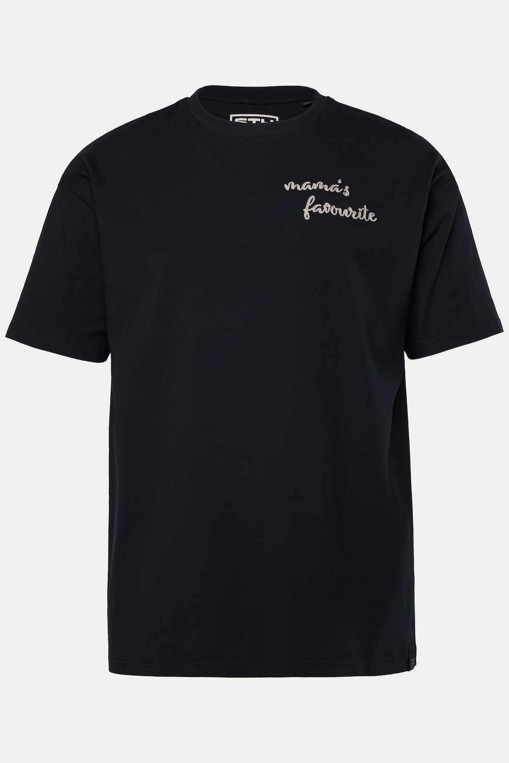 Stora storlekar T-shirt, Her, svart, storlek: 8XL, Bomull, STHUGE