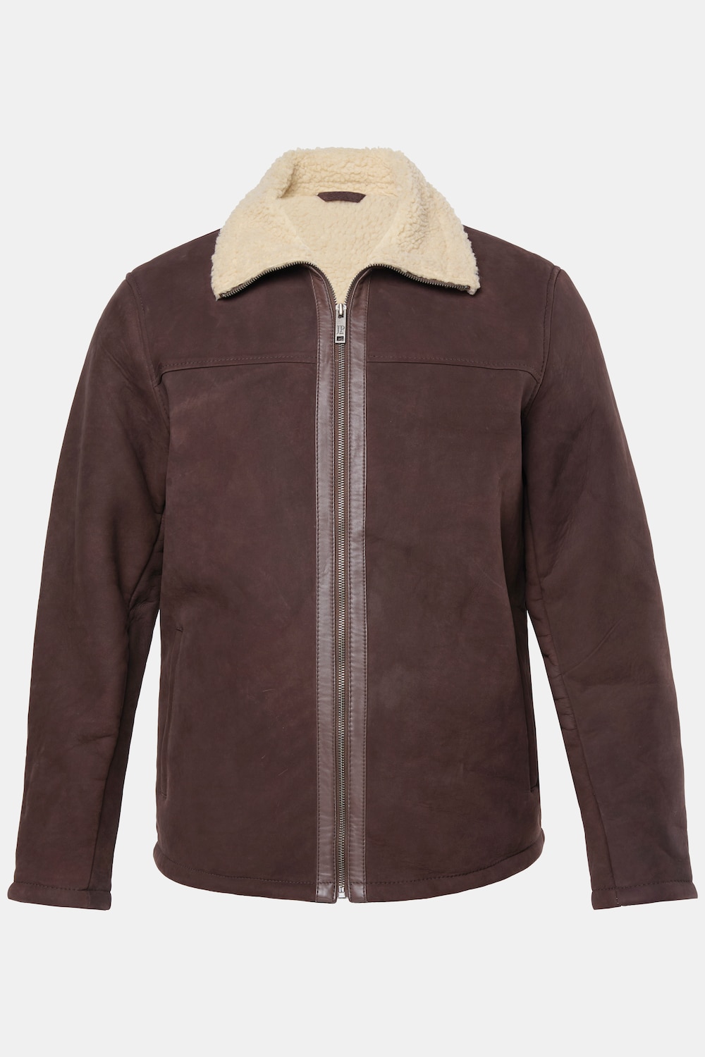 JP1880 Lederjacke, Leder Lamm, echtes Lammnappaleder, Innenseite aus Teddyplüsch, bis 7 XL