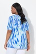 T-shirt, zebra-design, A-form, rund hals, korte ærmer