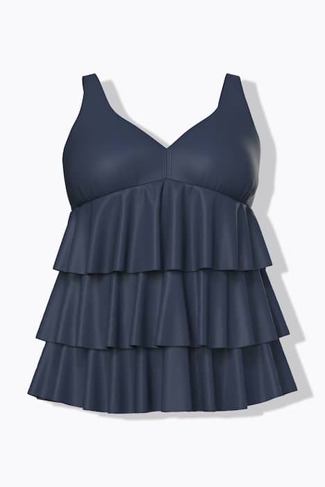 Tankini, volants, zachte cups, gerecycled