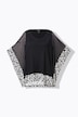 Chiffon-Bluse, Flockpunkte, V-Ausschnitt, 3/4-Arm