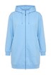 Mikina, ozdobná lemovka, oversize, kapuce, dvoucestný zip