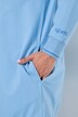 Sweatjacke, Zierpaspel, Oversized, Kapuze, 2-Wege-Zipper