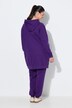 Sweatjacke, Zierpaspel, Oversized, Kapuze, 2-Wege-Zipper