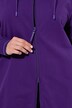 Sweatjacke, Zierpaspel, Oversized, Kapuze, 2-Wege-Zipper