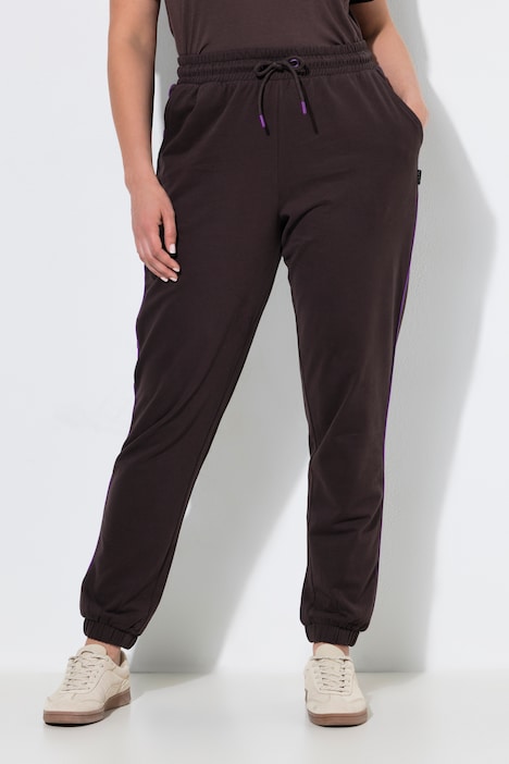 Joggingbroek, paspel opzij, elastische tailleband, elastische zoom