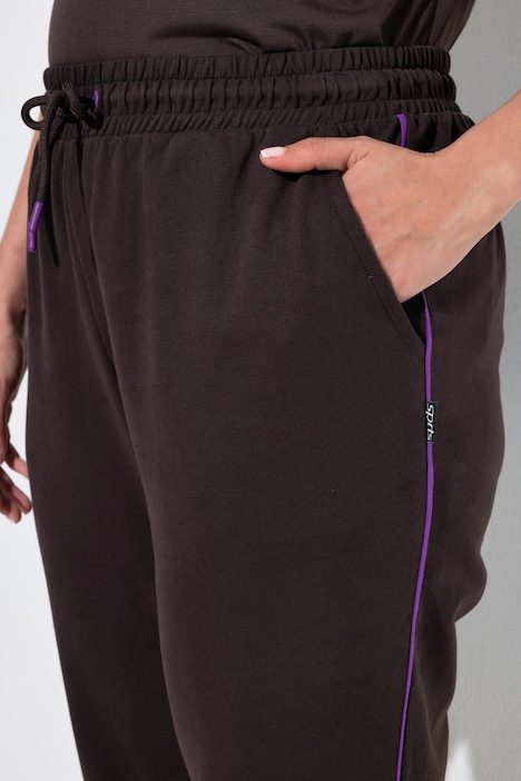 Joggingbroek, paspel opzij, elastische tailleband, elastische zoom