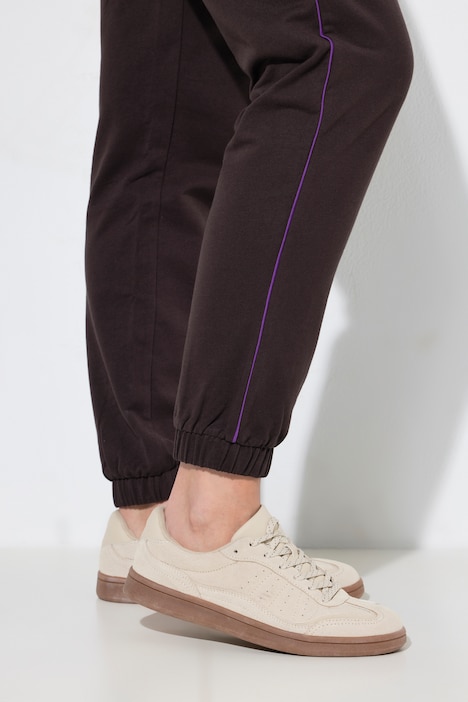Joggingbroek, paspel opzij, elastische tailleband, elastische zoom