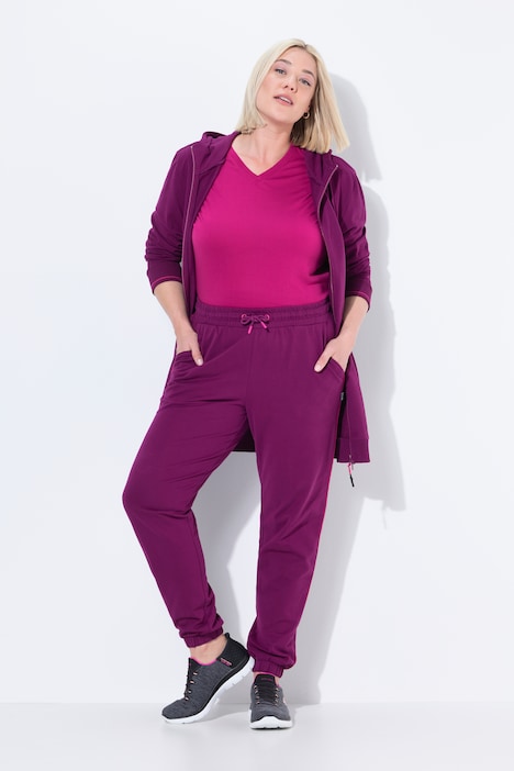 Jogginghose, Seitenpaspel, Elastikbund, elastischer Saum