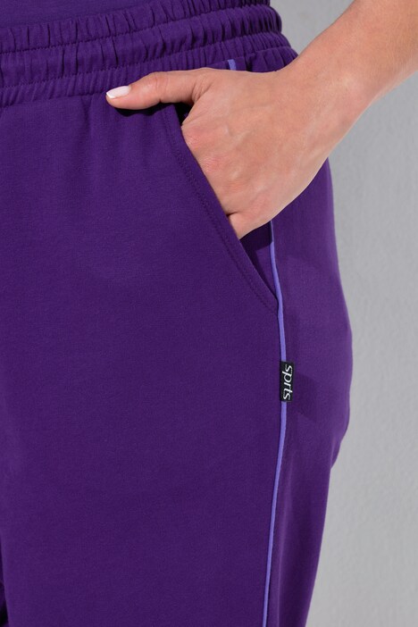 Joggingbroek, paspel opzij, elastische tailleband, elastische zoom