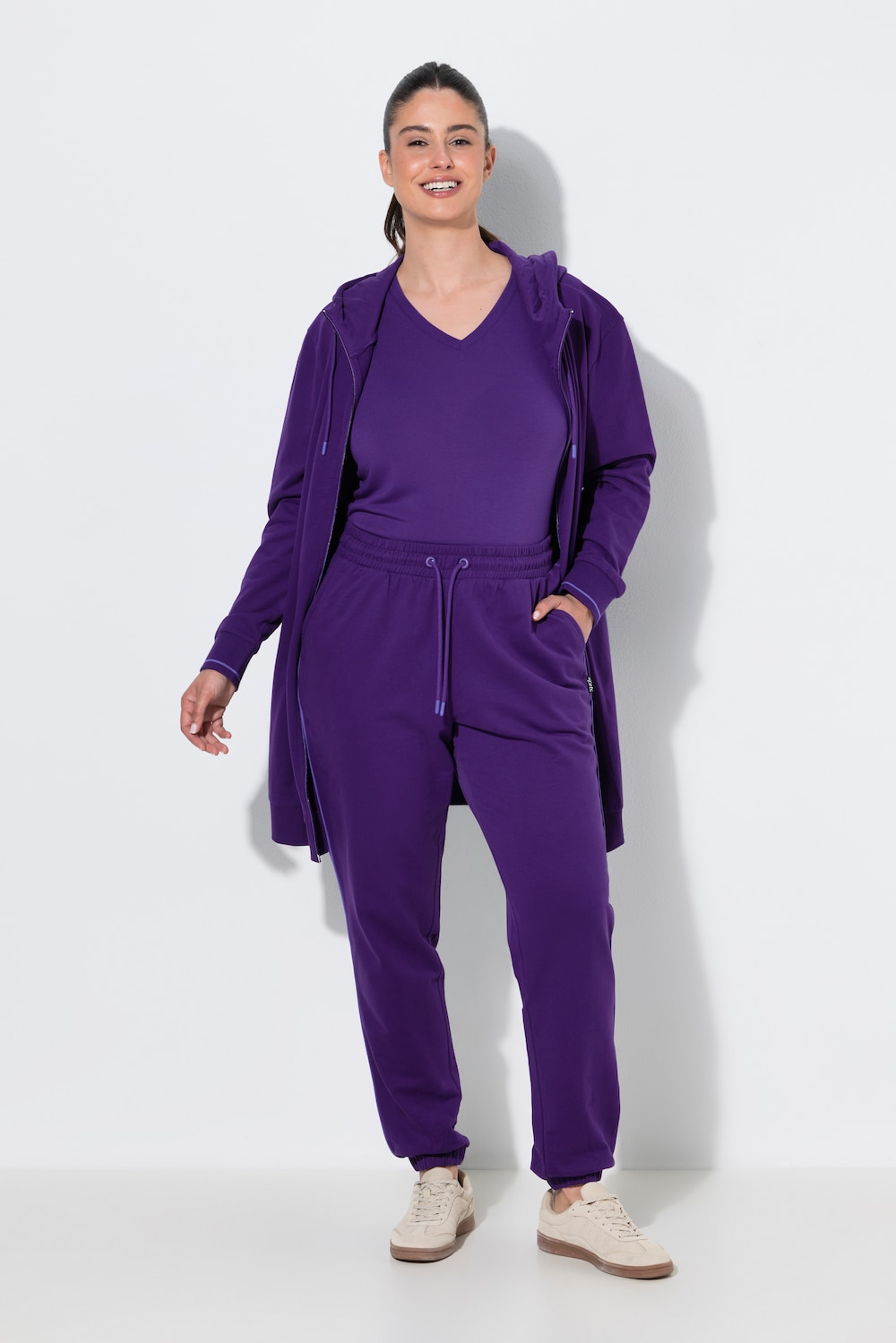 Jogginghose, Seitenpaspel, Elastikbund, elastischer Saum