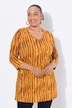 Longshirt, batikpatroon, A-lijn, V-hals, 3/4-mouwen