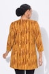 Longshirt, batikpatroon, A-lijn, V-hals, 3/4-mouwen