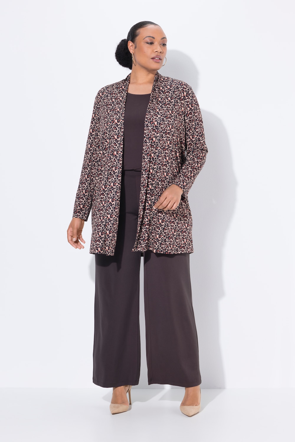 Große Größen Jerseyjacke, Damen, schwarz, Größe: 50/52, Polyester, Ulla Popken