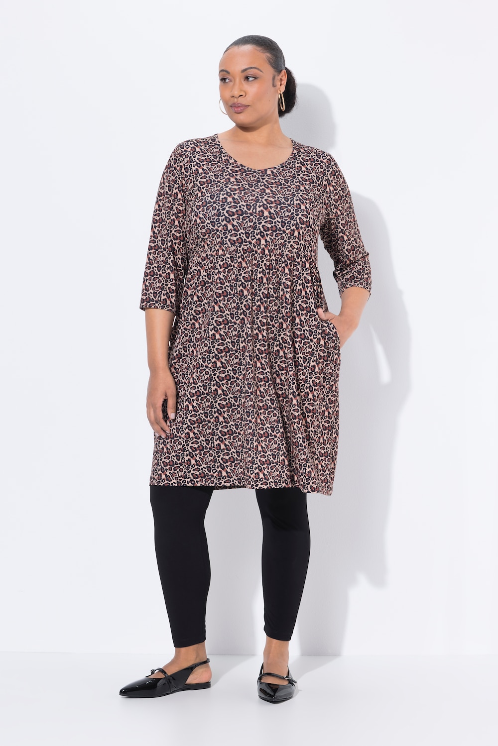 Große Größen Longshirt, Damen, schwarz, Größe: 62/64, Polyester, Ulla Popken