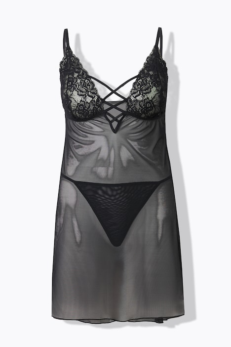 Negligee mit String