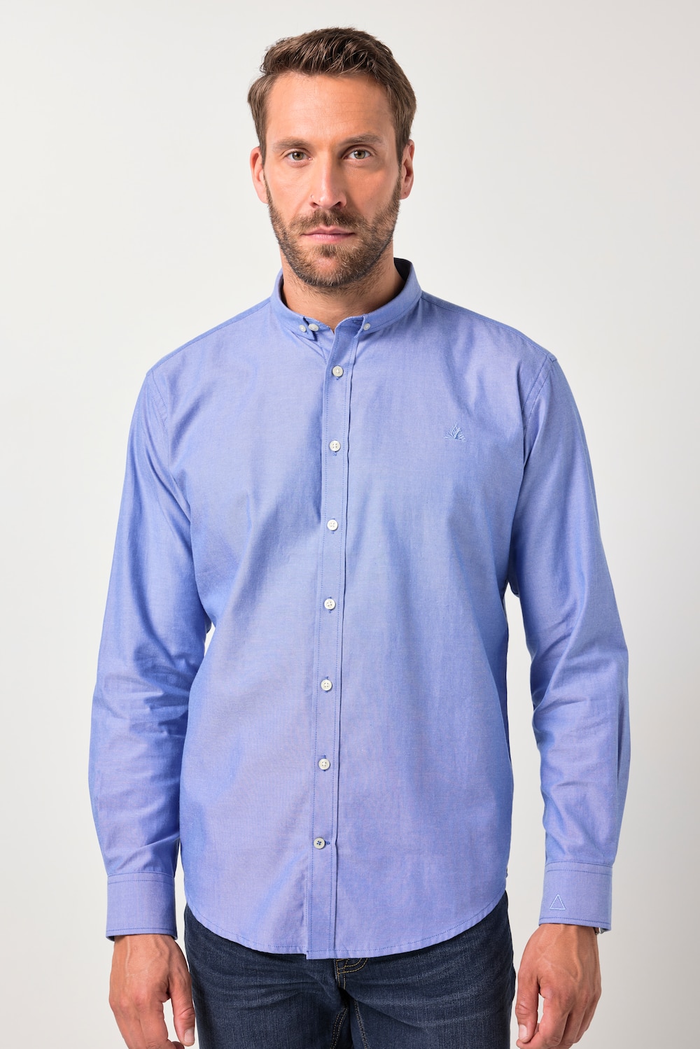 Große Größen JP AWARE Oxford-Hemd, Herren, blau, Größe: L, JP-Aware