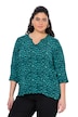 Tunika, potisk, kulatý výstřih, knoflíky, 3/4 rukávy