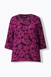Tuniek, print, ronde hals, knopen, 3/4-mouw