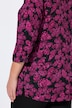 Tuniek, print, ronde hals, knopen, 3/4-mouw
