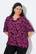 Tuniek, print, ronde hals, knopen, 3/4-mouw