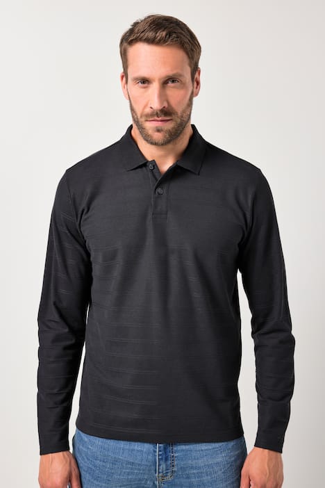 Polo à manches longues JP AWARE, coton bio certifié OCS - jusqu'au 8 XL