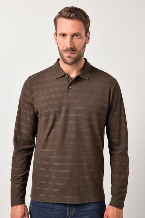 Polo à manches longues JP AWARE, coton bio certifié OCS - jusqu'au 8 XL