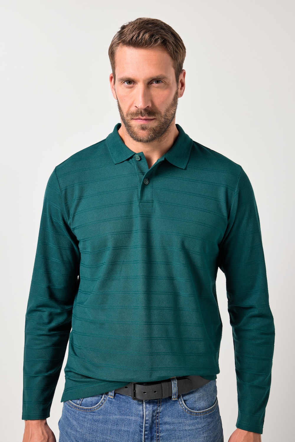 JP AWARE Langarm-Poloshirt, mit Biobaumwolle, OCS-zertifiziert, bis 8 XL